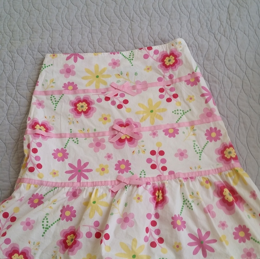 Girls Flowered Skirt by George